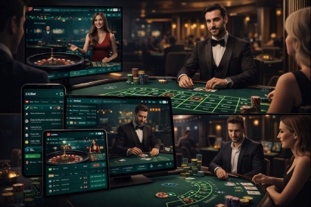 Trải nghiệm live casino tại 22Bet